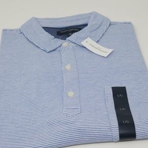 Banana Republic striped blue polo brand new!